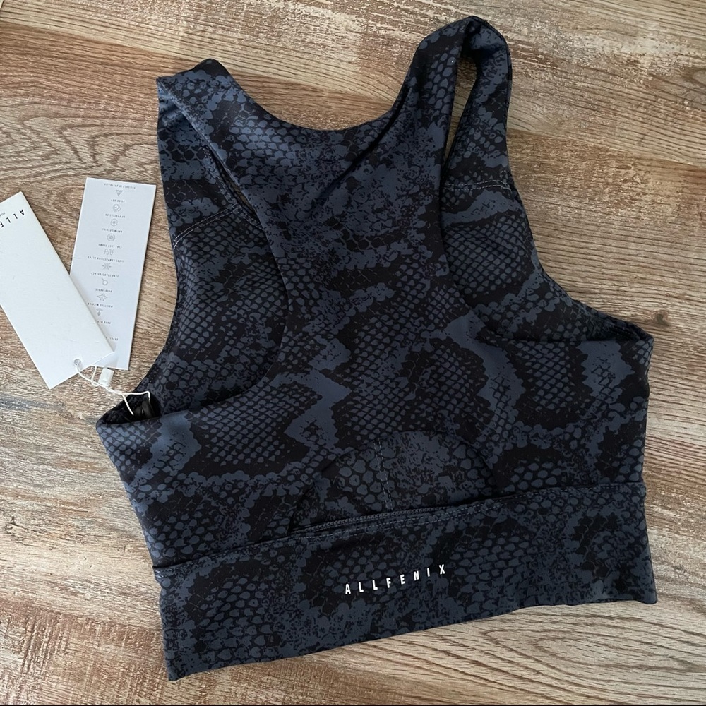 All Fenix Indie Python-Print Racerback Sports Bra - image 6